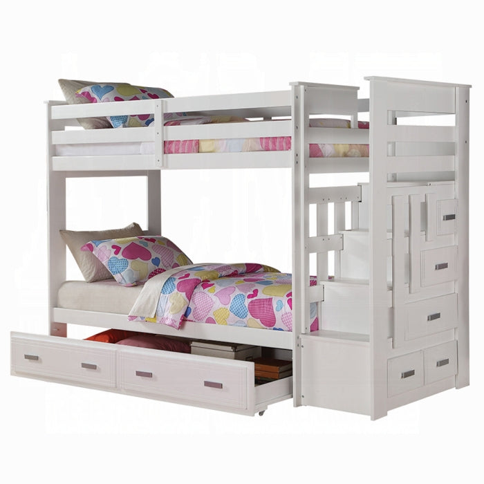 Allentown Twin-Twin Bunk Bed With Trundle and Storage - FAMSA Furniture (TX)