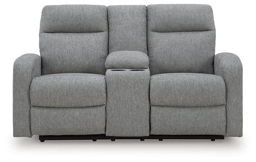 Gauntlet Reclining Loveseat with Console - FAMSA Furniture (TX)