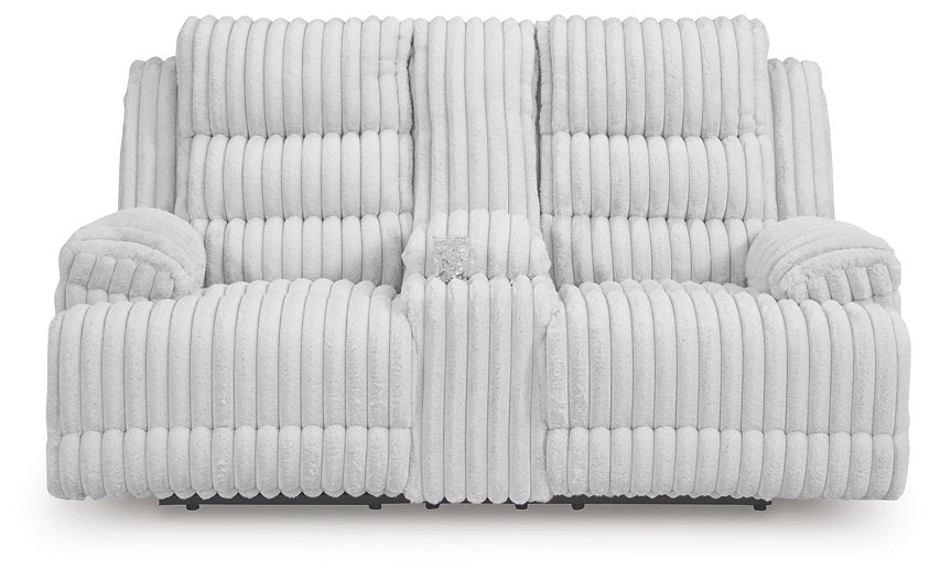 Rhines Falls Power Reclining Loveseat with Console - FAMSA Furniture (TX)