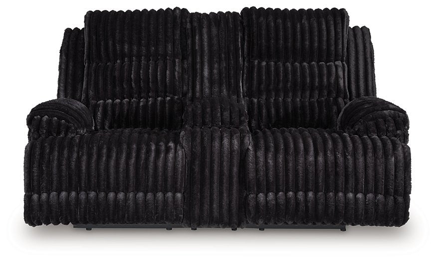 Rhine Falls Reclining Loveseat with Console - FAMSA Furniture (TX)