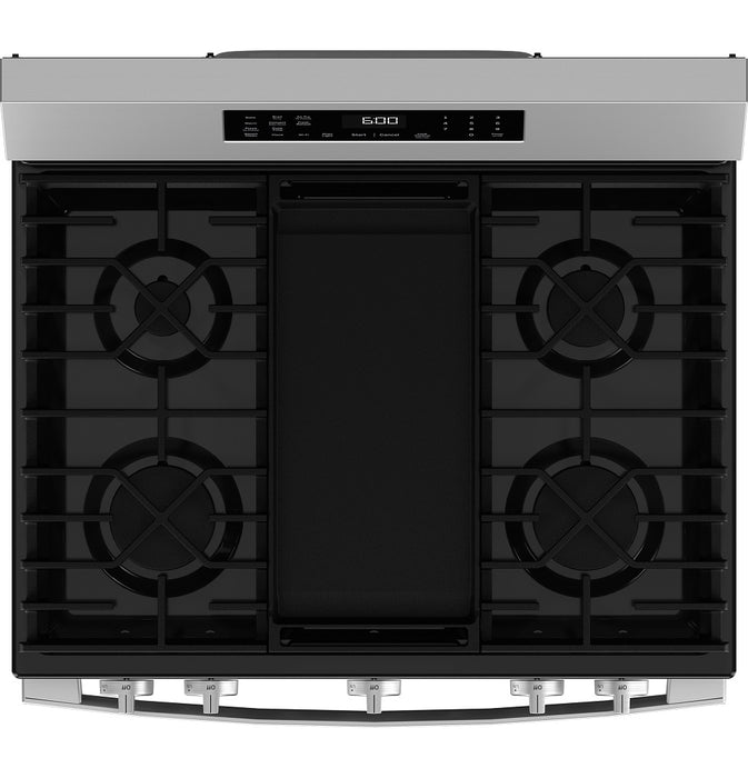 GE® 30" Free-Standing Gas Convection Range with No Preheat Air Fry and EasyWash™ Oven Tray - FAMSA Furniture (TX)