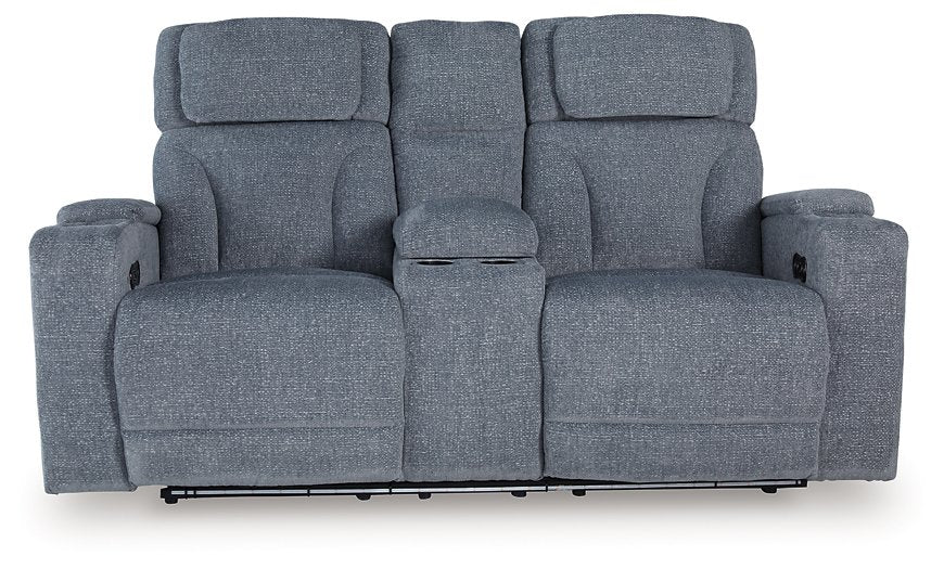 Studio Cave Power Reclining Loveseat with Console - FAMSA Furniture (TX)
