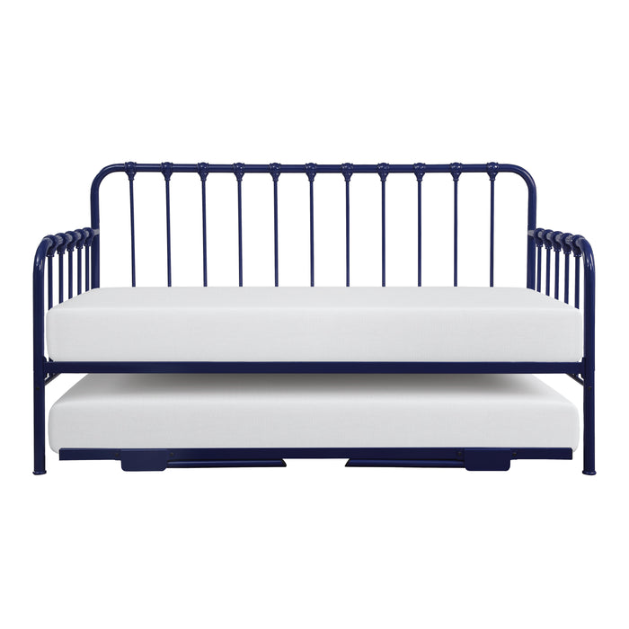 Constance Daybed with Lift-up Trundle in Blue - 4983BU-NT - FAMSA Furniture (TX)
