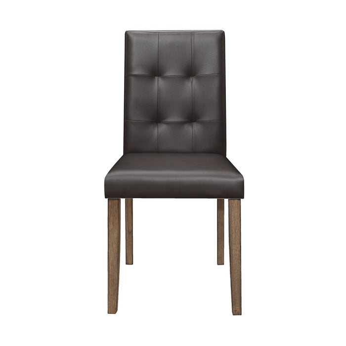 Ahmet Side Chair in Brown/Walnut - 5039BRS - FAMSA Furniture (TX)