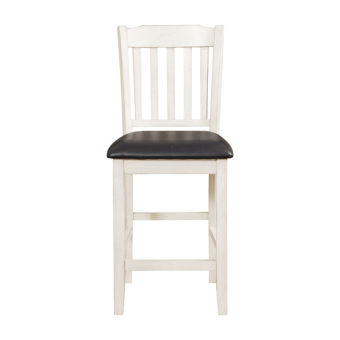 Kiwi Counter Height Chair in White/Brown - 5162WW-24 - FAMSA Furniture (TX)