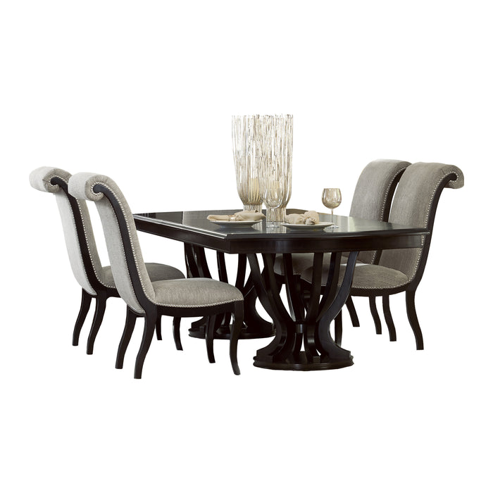 Savion 5pc Set (TB+4S) in Beige/Espresso - 5494-106*5 - FAMSA Furniture (TX)