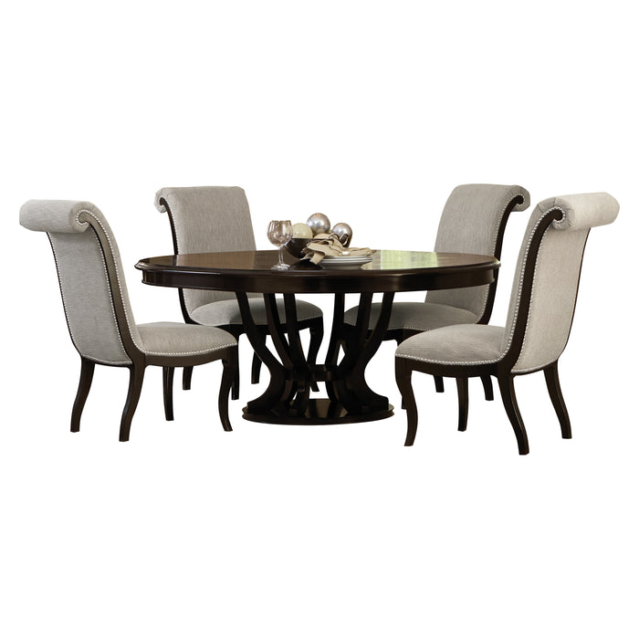 Savion 5pc Set (TB+4S) in Espresso/Beige - 5494-76*5 - FAMSA Furniture (TX)