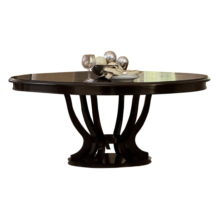 Savion Round/Oval Dining Table in Espresso - 5494-76* - FAMSA Furniture (TX)