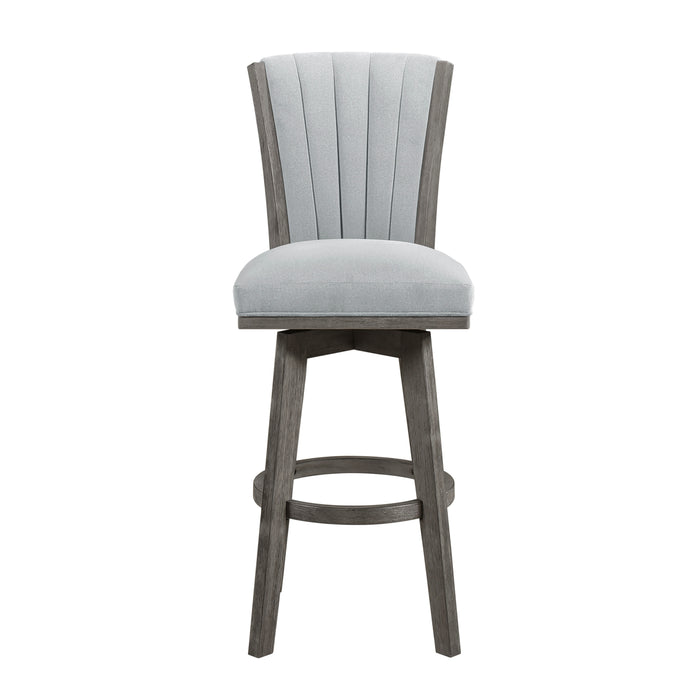 Corvallis Swivel Pub Height Chair in Gray - 5507-29GYS - FAMSA Furniture (TX)
