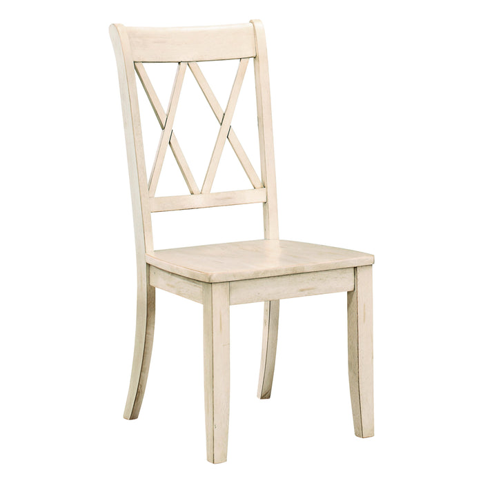 Janina Side Chair, White in White - 5516WTS - FAMSA Furniture (TX)