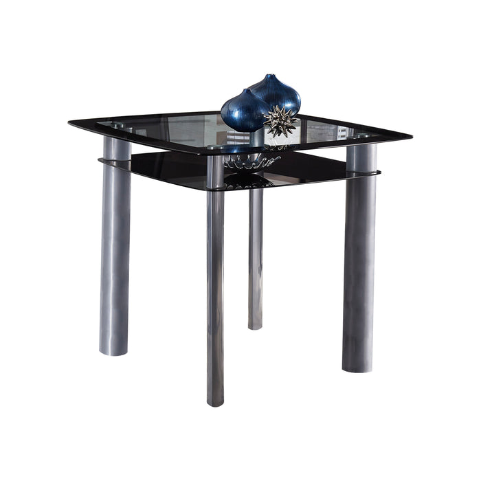 Sona Counter Height Table, Glass Top in Transparent/Gold/Silver/Champagne/Black - 5532-36* - FAMSA Furniture (TX)