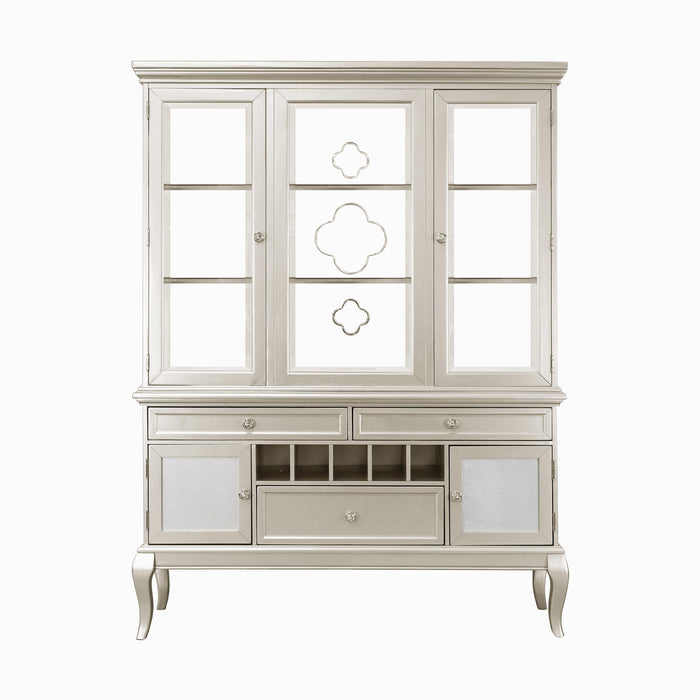 Crawford (2)Buffet & Hutch in Gold/Silver/Champagne/Transparent - 5546-50* - FAMSA Furniture (TX)