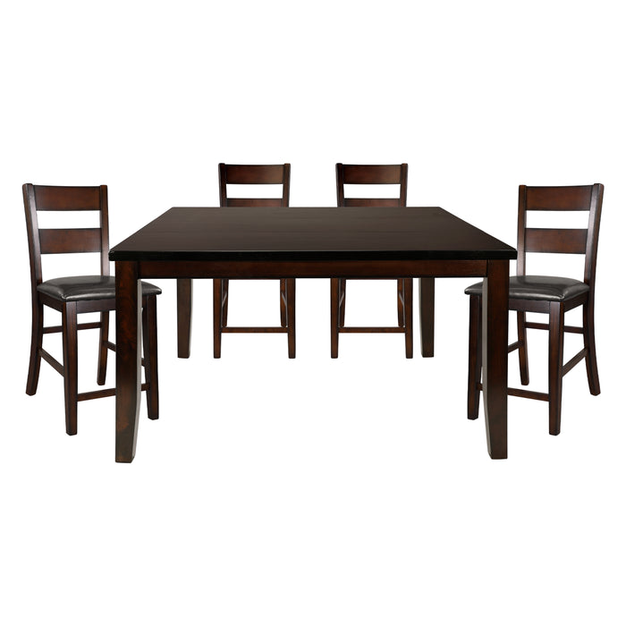 Mantello 5pc Set (TB+4S) in Cherry/Brown - 5547-36*5 - FAMSA Furniture (TX)