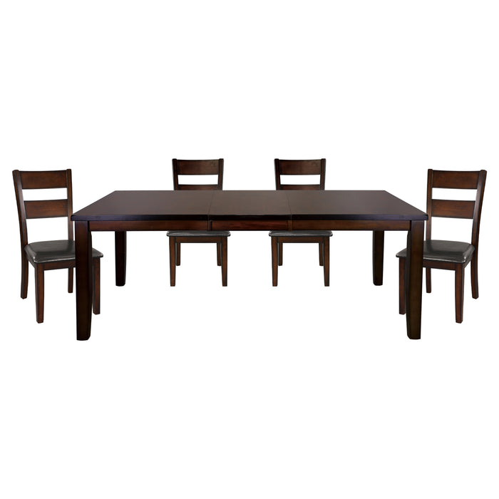 Mantello 5pc Set (TB+4S) in Cherry/Brown - 5547-78*5 - FAMSA Furniture (TX)