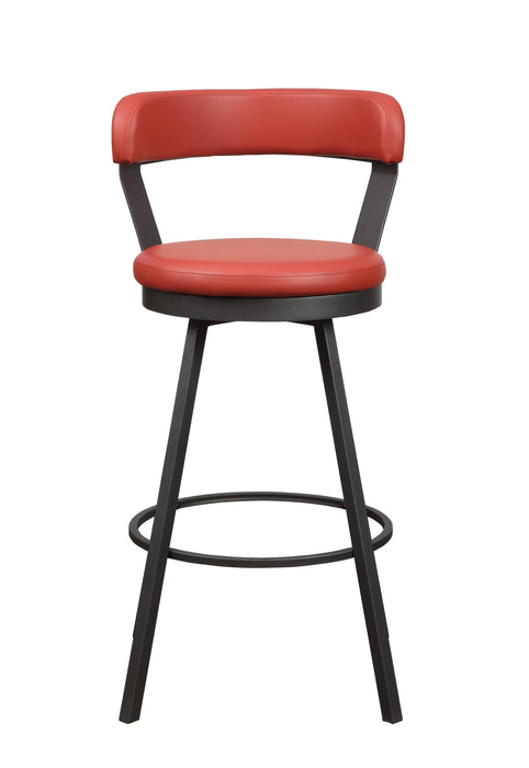 Appert Swivel Pub Height Chair, Red in Red/Gray - 5566-29RD - FAMSA Furniture (TX)