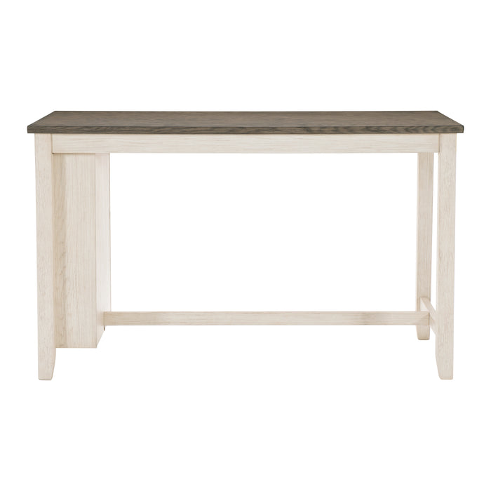 Timbre Counter Height Table in White/Brown - 5603WW-36 - FAMSA Furniture (TX)