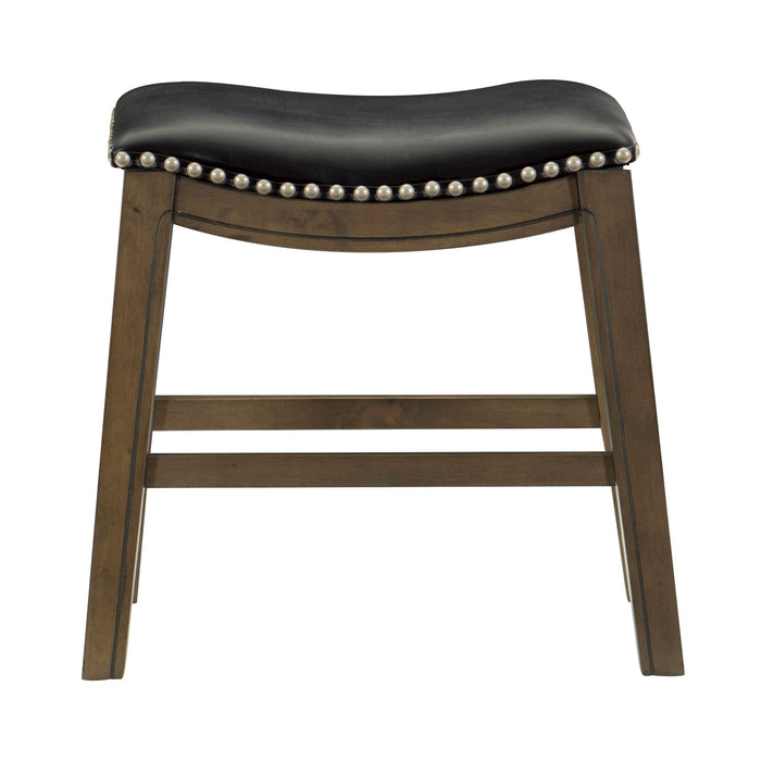 Ordway 18 Dining Stool, Black in Black/Brown - 5682BLK-18 - FAMSA Furniture (TX)