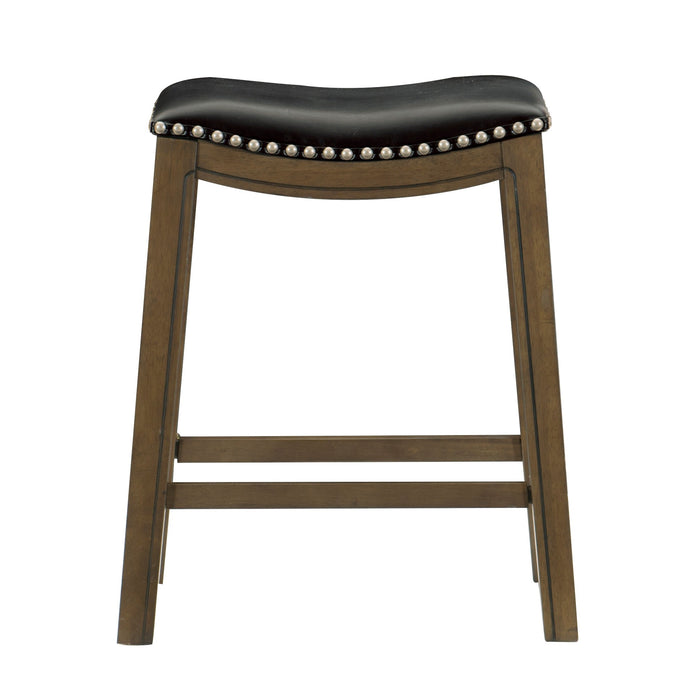 Ordway 24 Counter Height Stool, Black in Black/Brown - 5682BLK-24 - FAMSA Furniture (TX)