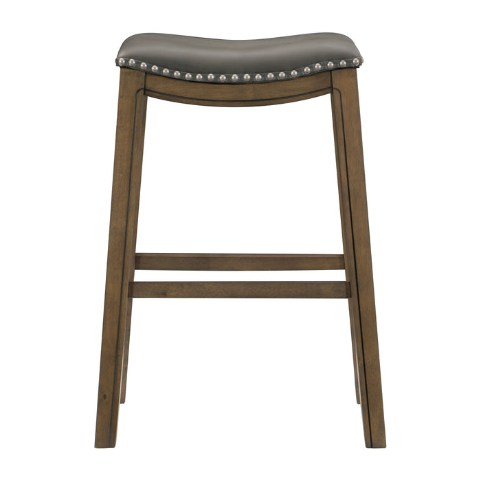 Ordway 29 Pub Height Stool, Gray in Gray/Brown - 5682GRY-29 - FAMSA Furniture (TX)