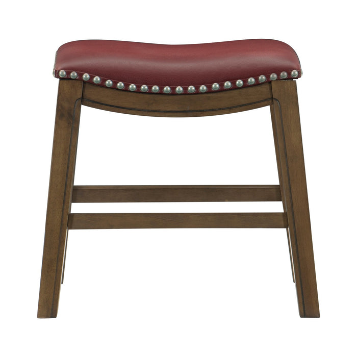 Ordway 18 Dining Stool, Red in Red/Brown - 5682RED-18 - FAMSA Furniture (TX)