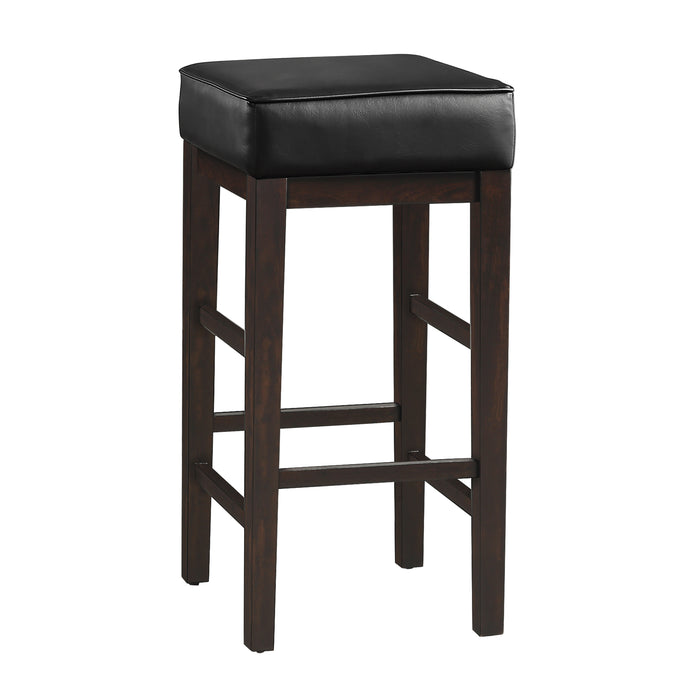 Pittsville Pub Height Stool in Black/Espresso - 5684BK-29 - FAMSA Furniture (TX)