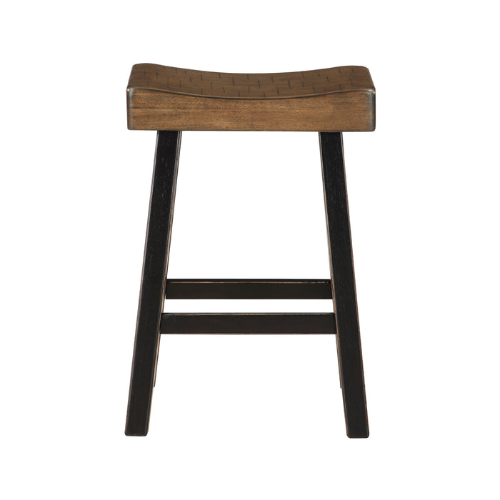 Caspian COUNTER HEIGHT STOOL in Black/Brown - 5687BTT-24 - FAMSA Furniture (TX)