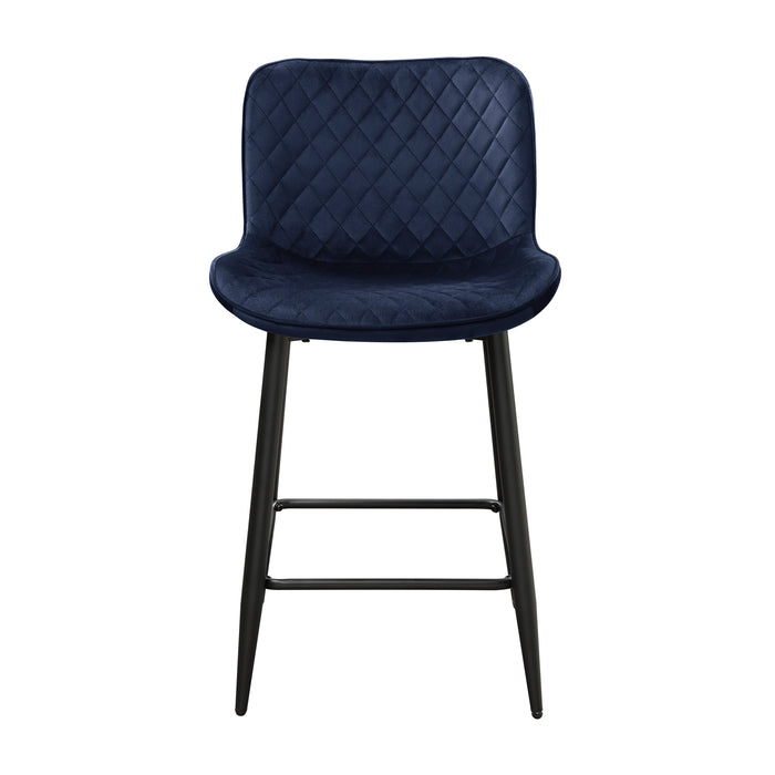 Nya Counter Height Chair in Black/Blue - 5695DBU-24 - FAMSA Furniture (TX)