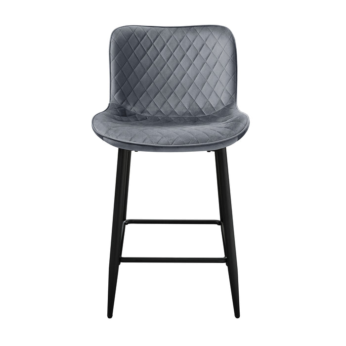 Nya Counter Height Chair in Black/Gray - 5695DGY-24 - FAMSA Furniture (TX)