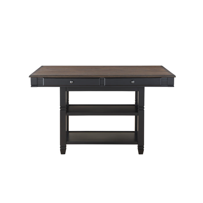 Baywater Counter Height Table in Black/Natural - 5705BK-36