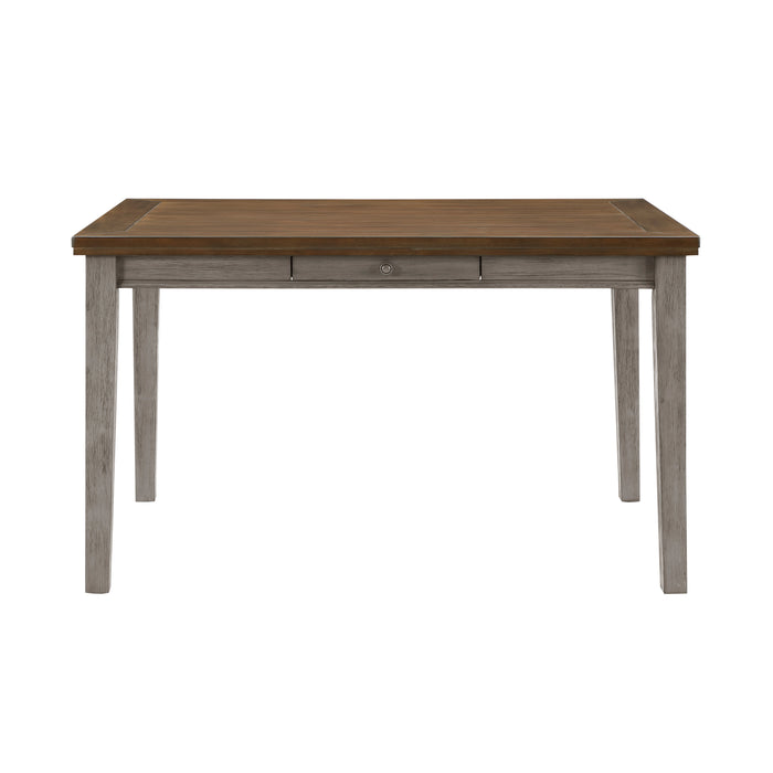 Tigard Counter Height Table in Cherry/Gray - 5761GY-36 - FAMSA Furniture (TX)