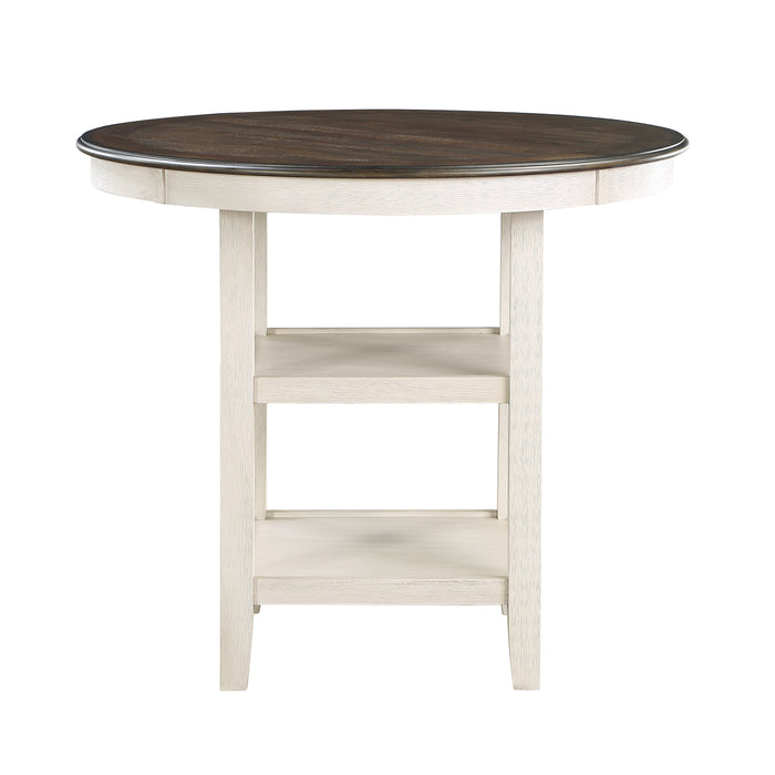 Asher Counter Height Table in Brown/White - 5800WH-36 - FAMSA Furniture (TX)