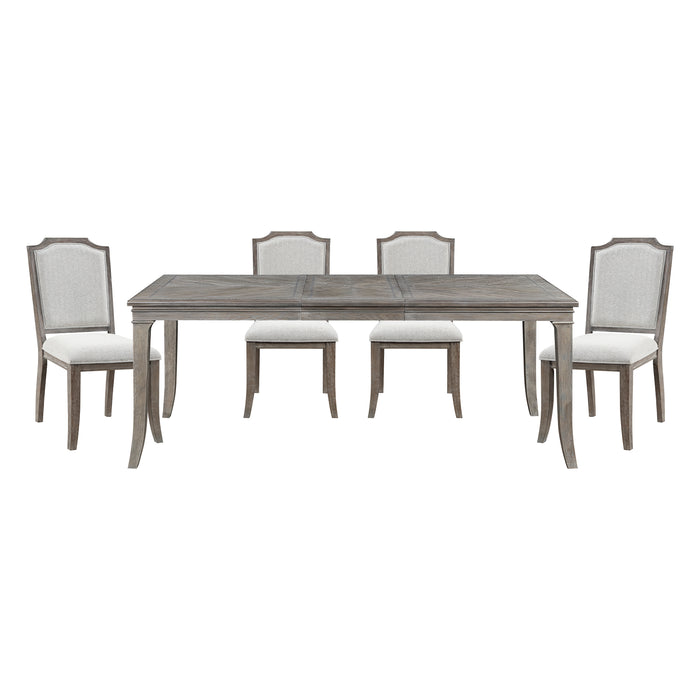 Garner 5pc Set (TB+4S) in Brown/Gray - 5827-78*5 - FAMSA Furniture (TX)