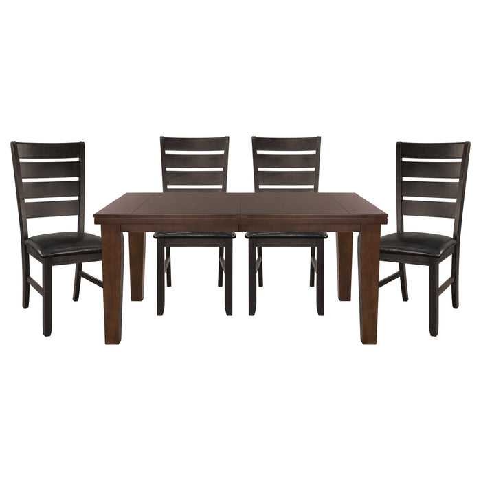 Ameillia 5pc Set (TB+4S) in Oak - 586-82*5 - FAMSA Furniture (TX)