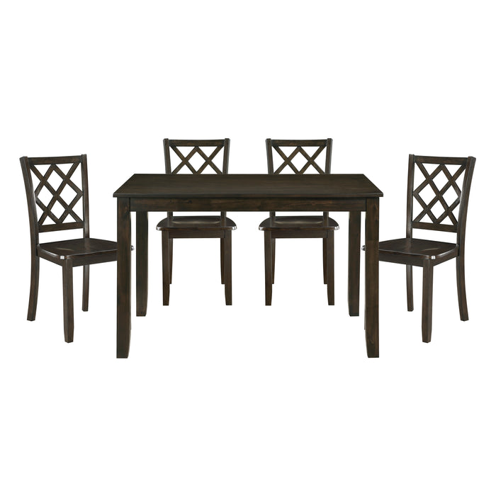 Astoria 5-Piece Pack Dinette Set in Charcoal - 5892