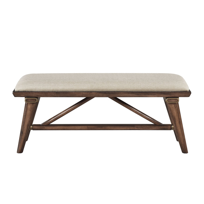Monroe Bench in Brown/Walnut - 5901-13N - FAMSA Furniture (TX)