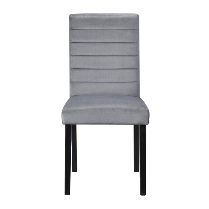 Andreas Side Chair in Black/Gray - 5902S - FAMSA Furniture (TX)