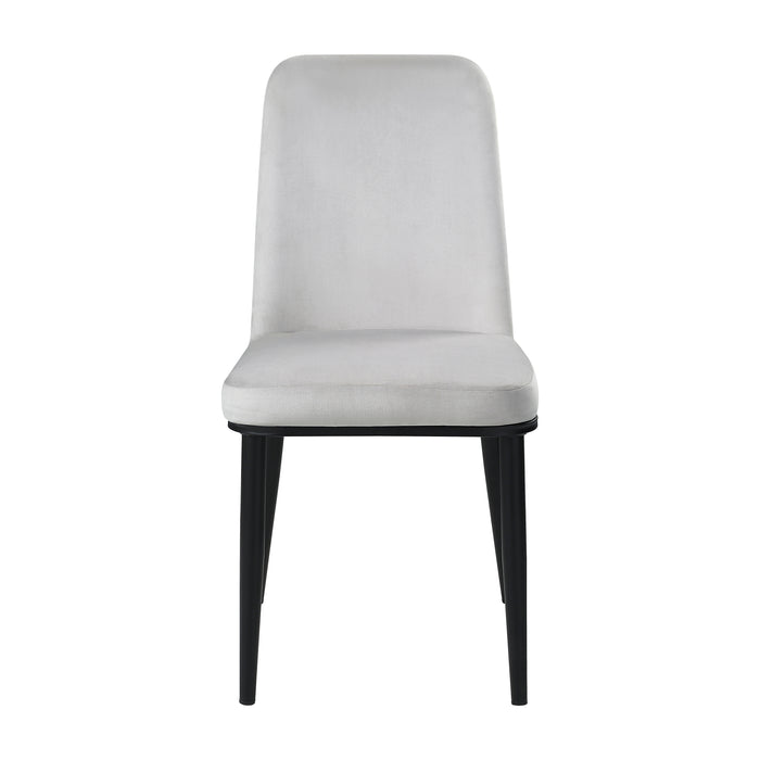 Salerno Side Chair in Beige/Black - 5909BES - FAMSA Furniture (TX)