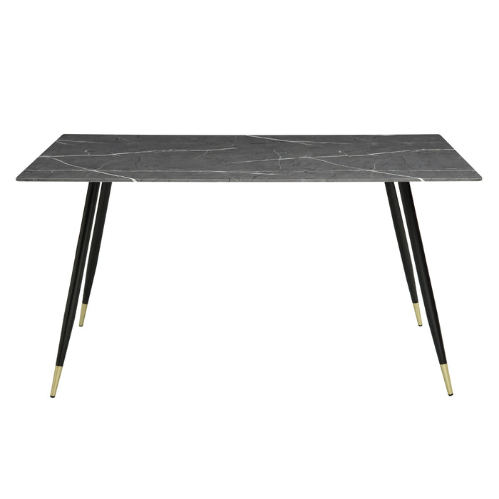 Clemente Dining Table in Black/Gold/Gray - 5921-59* - FAMSA Furniture (TX)