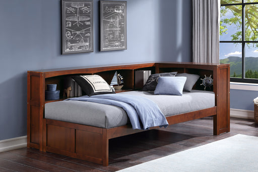 Rowe (3) Twin Bookcase Corner Bed in Cherry - B2013BCDC-1BC* - FAMSA Furniture (TX)