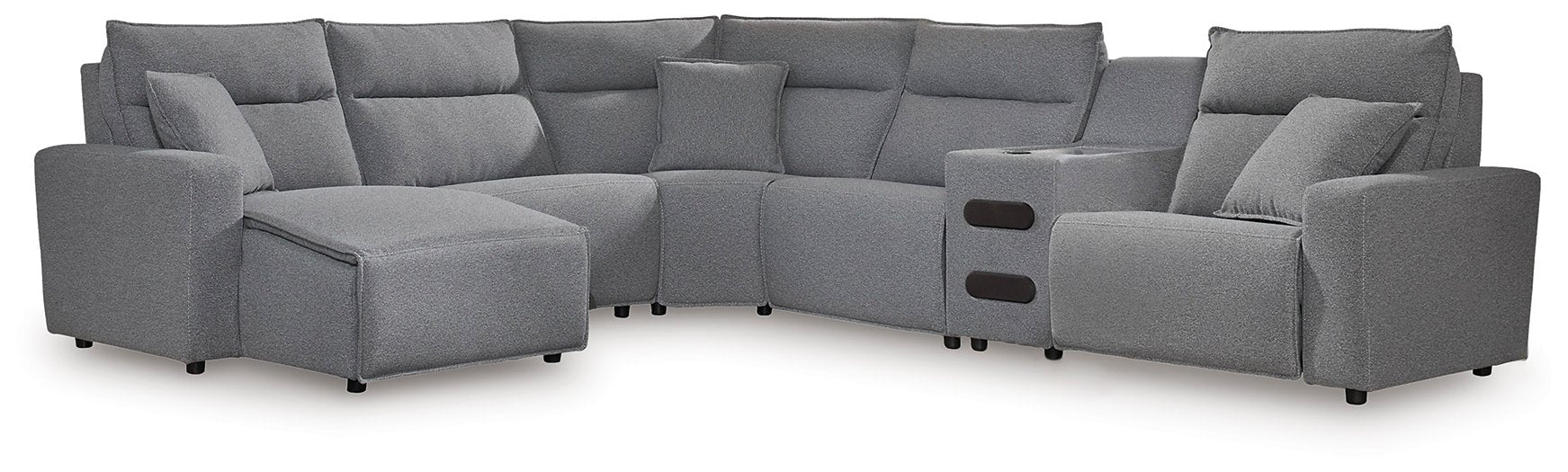 ModMax II Reclining Sectional with Chaise and Audio Console - FAMSA Furniture (TX)
