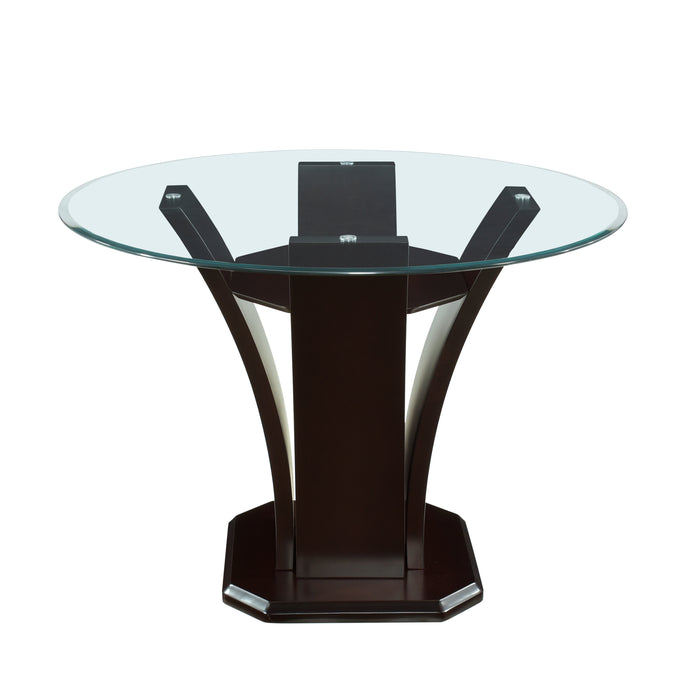 Daisy Round Counter Height Table in Espresso/Transparent - 710-36RD48*