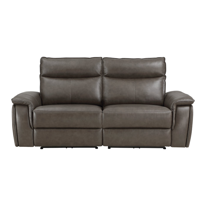 Maroni (2)Power Double Reclining Loveseat with Power Headrests in Brown - 8259RFDB-2PWH* - FAMSA Furniture (TX)