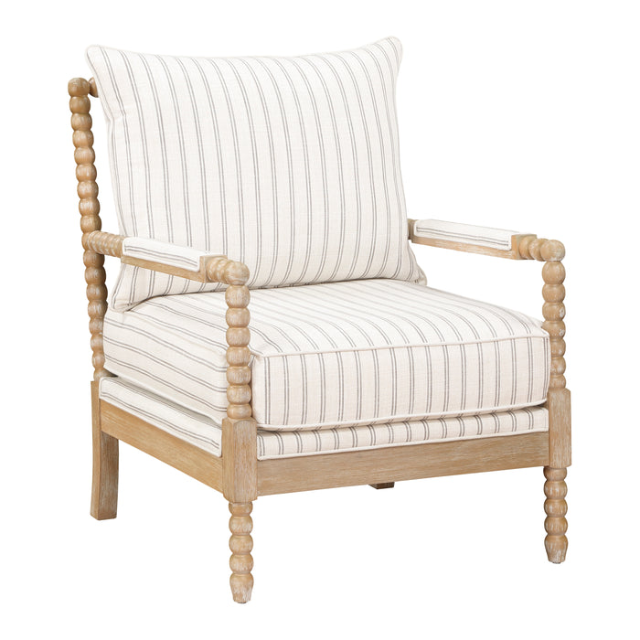 Hampstead Accent Chair in Gray/Natural/White - 8557-1SS - FAMSA Furniture (TX)