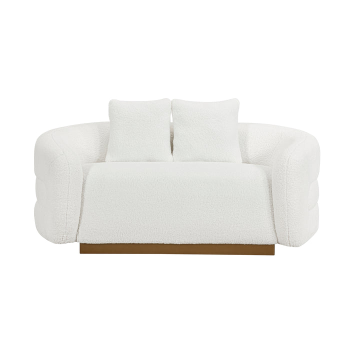Novella Loveseat in White - 8568WH-2 - FAMSA Furniture (TX)