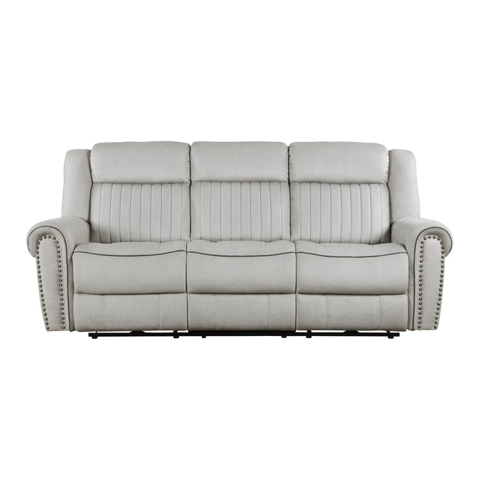Brennen Power Double Reclining Sofa in Gray - 9204MT-3PW - FAMSA Furniture (TX)