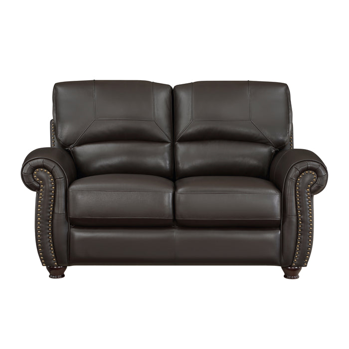Foxborough Loveseat in Brown - 9269DB-2 - FAMSA Furniture (TX)