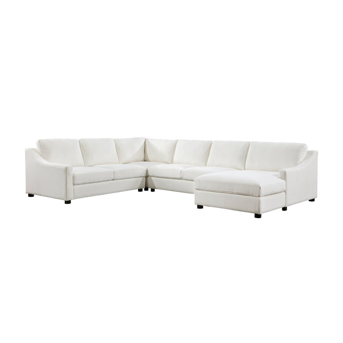 Zayden 4-Piece Sectional with Right Chaise in Beige - 9277VR*42LRC - FAMSA Furniture (TX)