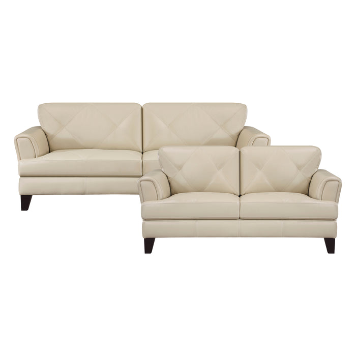 Thierry 2pc Set: Sofa, Love in Cream - 9279CRM*2 - FAMSA Furniture (TX)