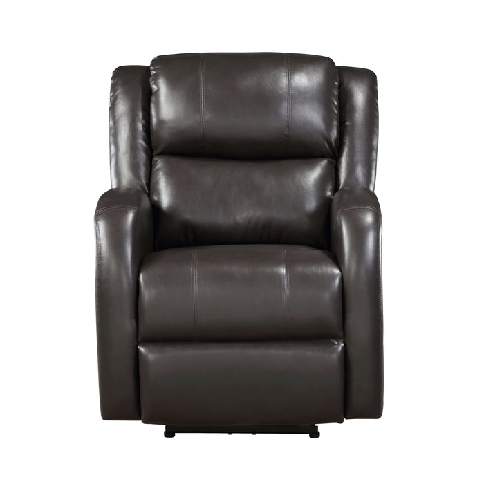 Foxcroft Power Reclining Chair in Brown - 9316PUBR-1PW - FAMSA Furniture (TX)