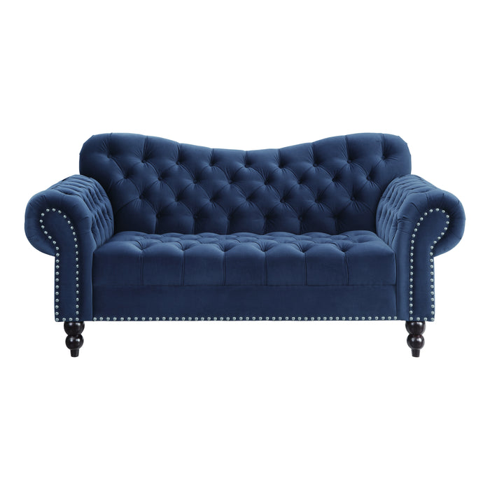 Rosalie Loveseat in Blue - 9330BU-2 - FAMSA Furniture (TX)